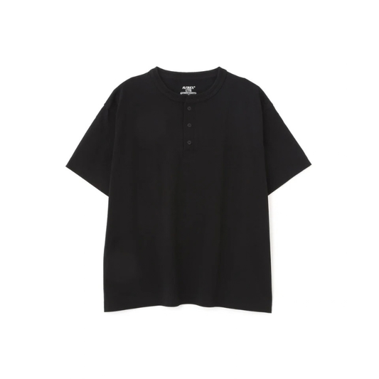 AVIREX HENLEY NECK PACK T-SHIRT "BLACK"  7835934019-010