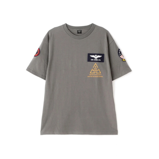 AVIREX TOP GUN PATCH & PRINT T-SHIRT "OLIVE"  7833934013-310
