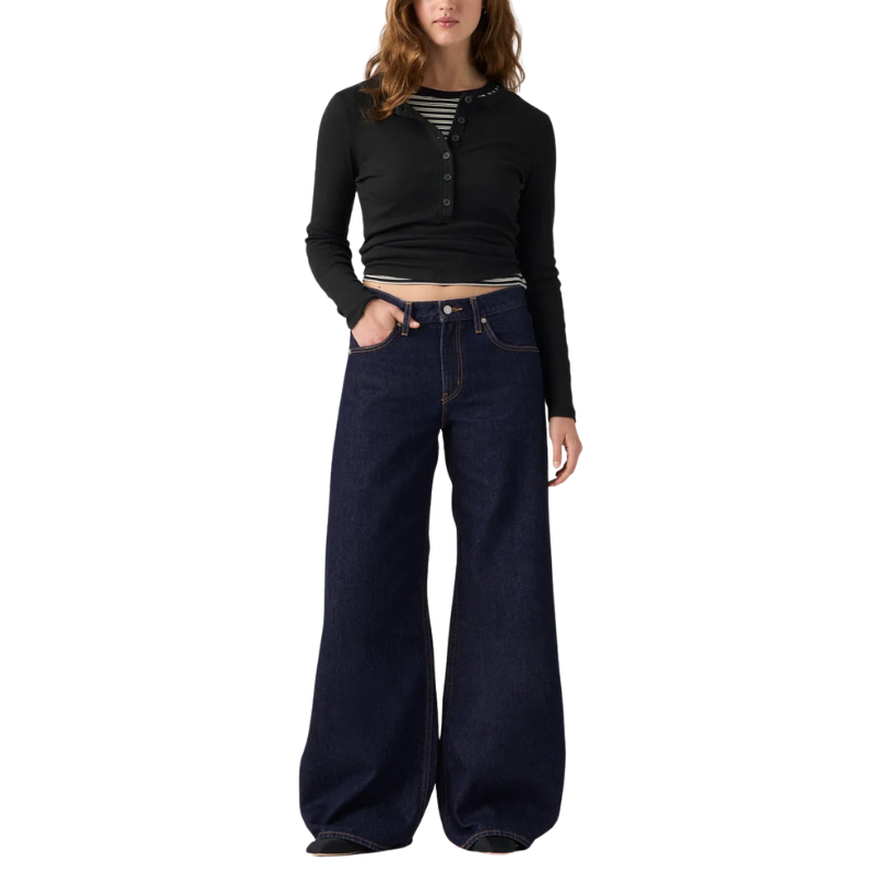Levi’s TEARDROP WIDE LEG JEANS "DARK INDIGO" 0098S-0001