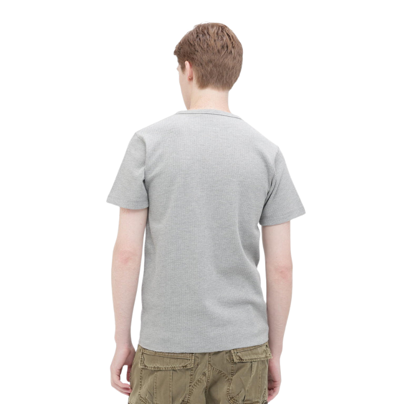 AVIREX DAILY THERMAL HENLEY NECK T-SHIRT  "GRAY" 7836934018-020
