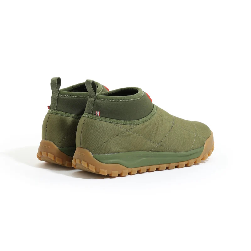 HUNTER TRAVEL 2.0 QUILTED NEO TRAINER BOOT "WILD KHAKI" UFS7149REN-WIG