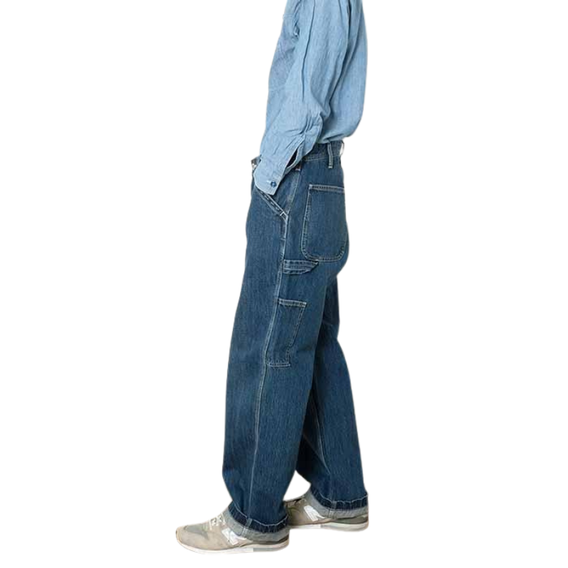 UNIVERSAL OVERALL PAINTER PANTS  "VINTAGE DARK WASH" HT2433601-A