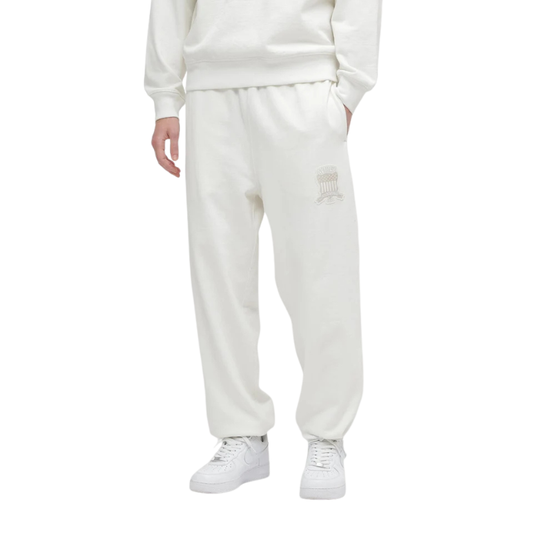 AVIREX SIGNATURE VARSITY LOGO SWEAT PANTS "OFF WHITE"  7836910025-033
