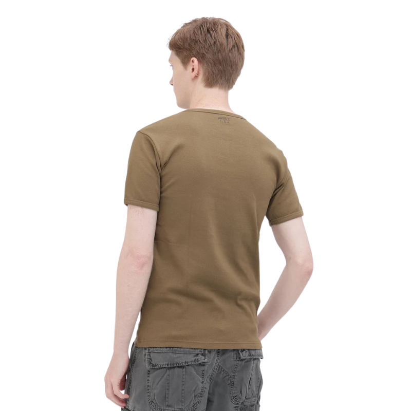 AVIREX DAILY RIB S/S CREW NECK T-SHIRT  "OLIVE" 7835934006-310