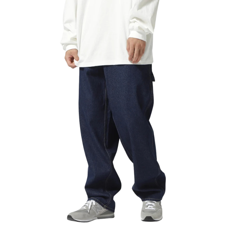 AVIREX VARSITY PAINTER PANTS  "INDIGO" 7834911002-367