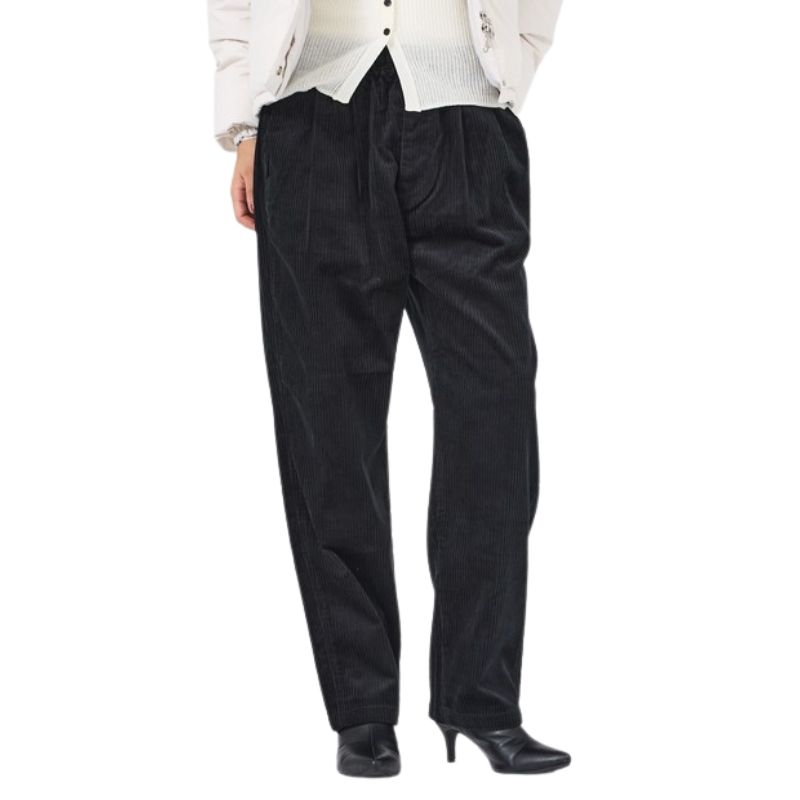 UNIVERSAL OVERALL CHILLPAN TAPERED PANTS  "BLACK" U2633630-B