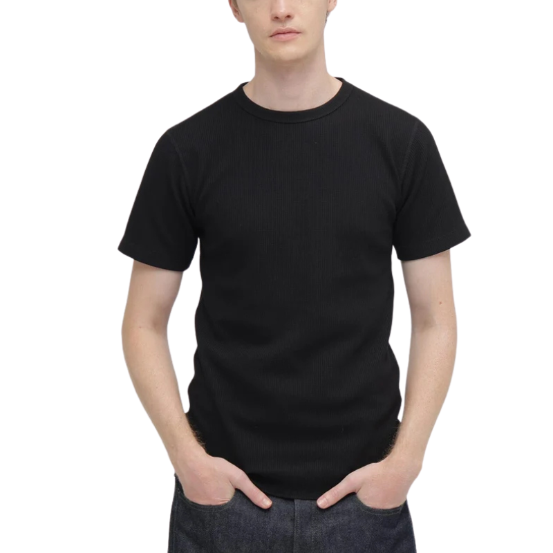 AVIREX DAILY THERMAL CREW NECK T-SHIRT  "BLACK" 7836934017-010