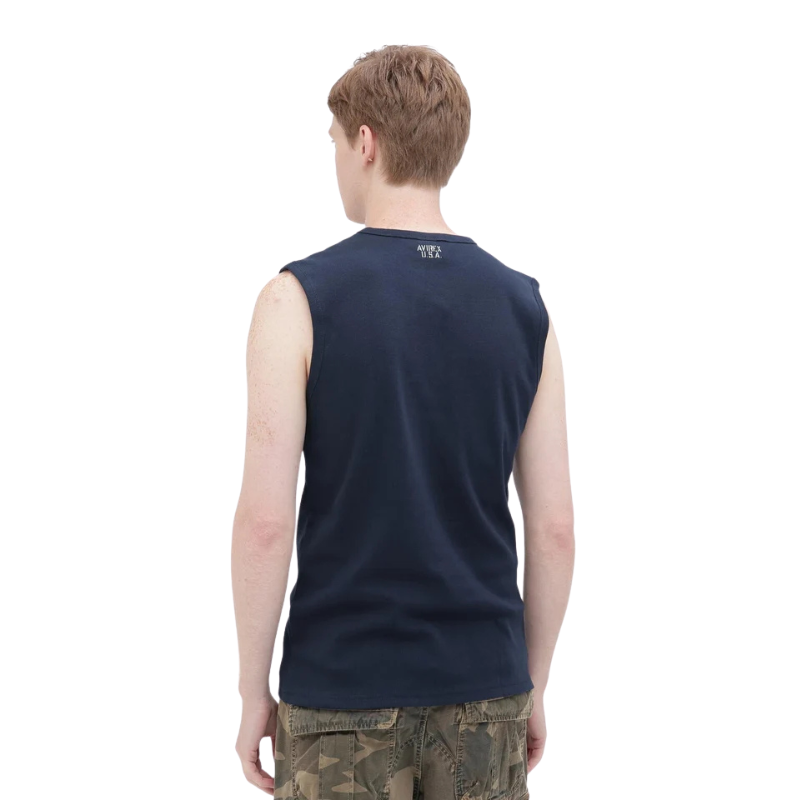 AVIREX DAILY NO SLEEVE SHIRT  "ROYAL" 7835935001-440