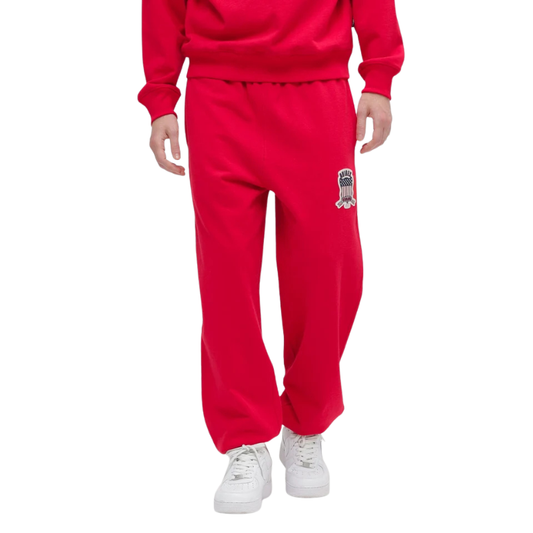 AVIREX SIGNATURE VARSITY LOGO SWEAT PANTS "RED"  7836910025-100