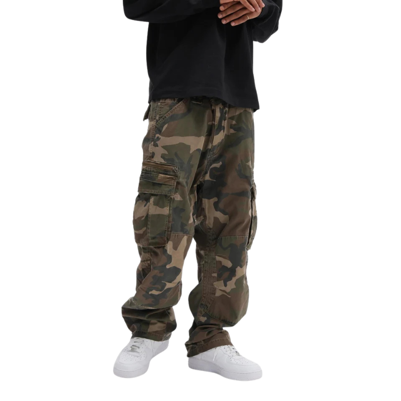 AVIREX PIGMENT TAPING CARGO PANTS  "CAMO" 7836910022-384