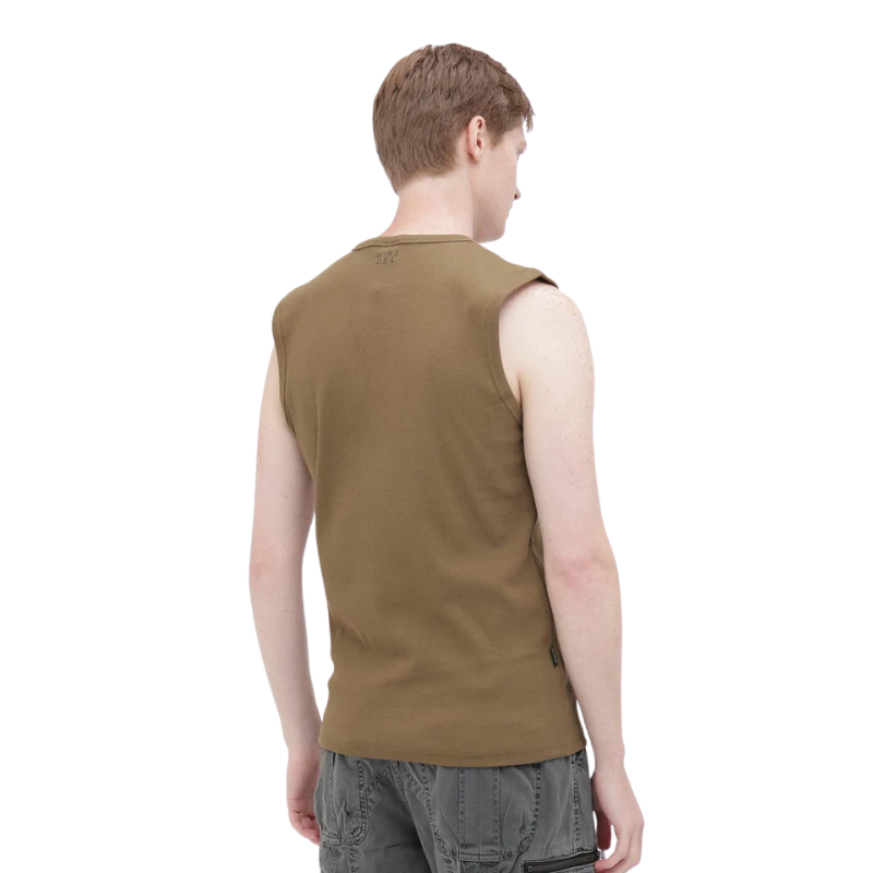 AVIREX DAILY NO SLEEVE SHIRT  "OLIVE" 7835935001-310