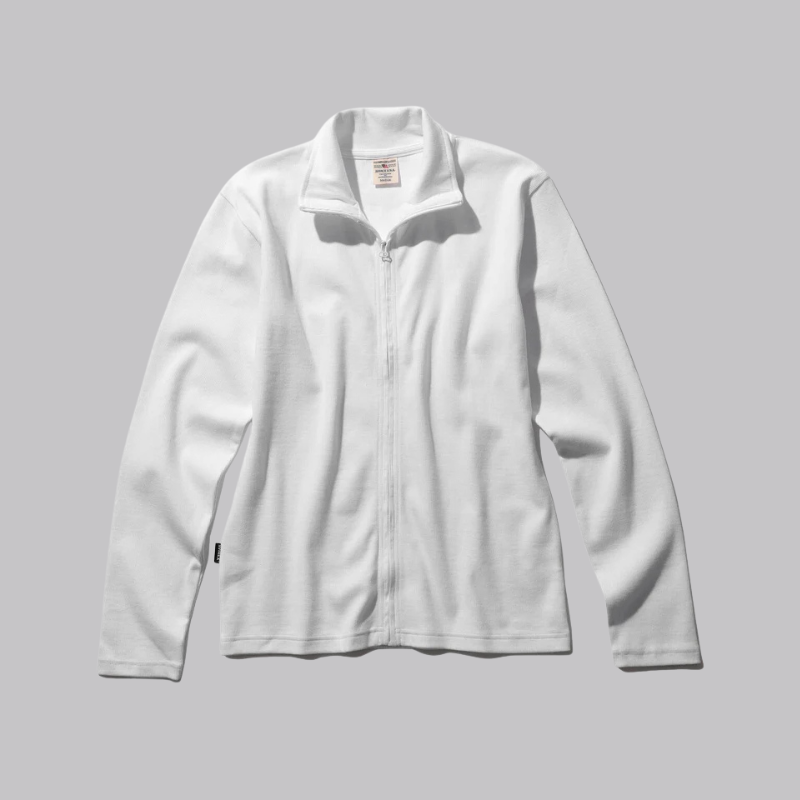 AVIREX DAILY STAND ZIP RIB JACKET  "WHITE" 7834930022-030