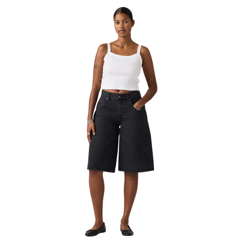 Levi’s SUPER BAGGY JORT JEANS "BLACK" 005DT-0004