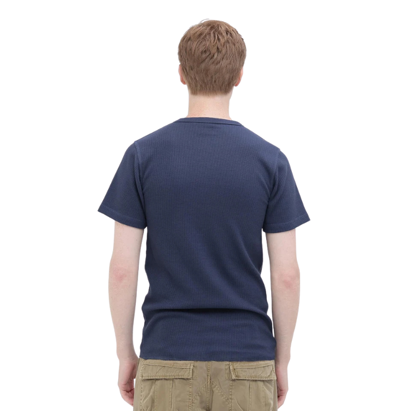 AVIREX DAILY THERMAL HENLEY NECK T-SHIRT  "NAVY" 7836934018-120
