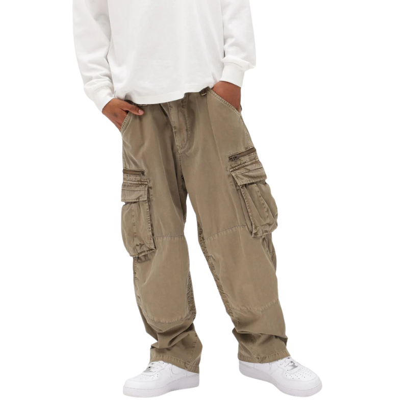 AVIREX PIGMENT TAPING CARGO PANTS  "KHAKI" 7836910022-180