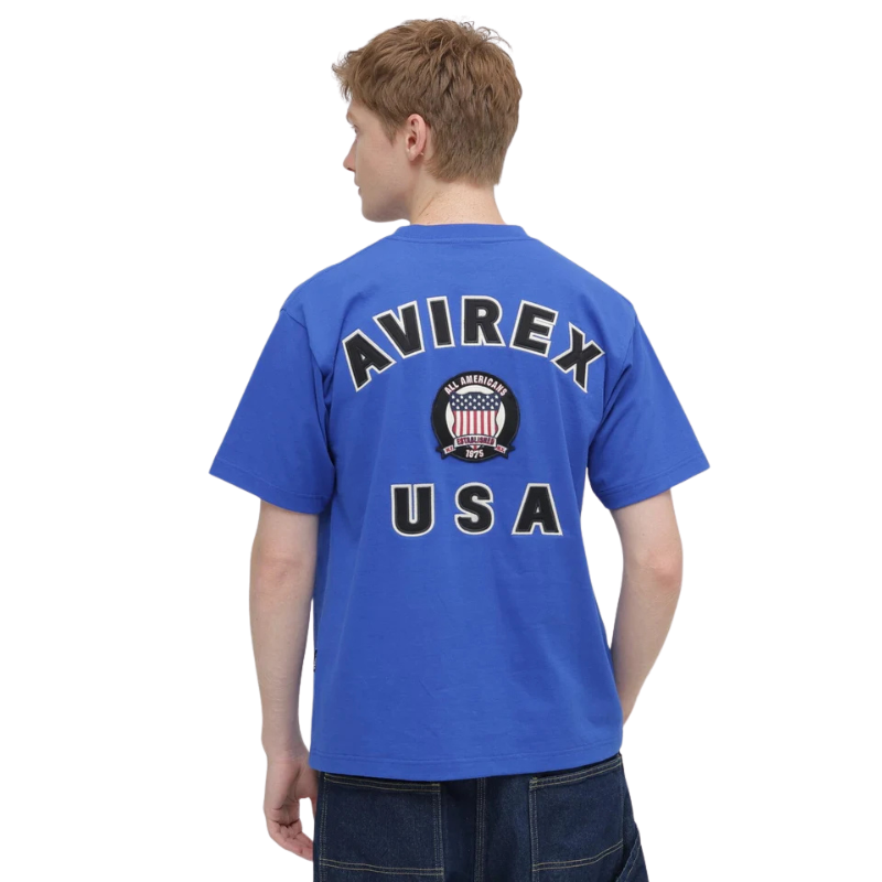 AVIREX SIGNATURE VARSITY LOGO T-SHIRT "BLUE"  7836934016-110
