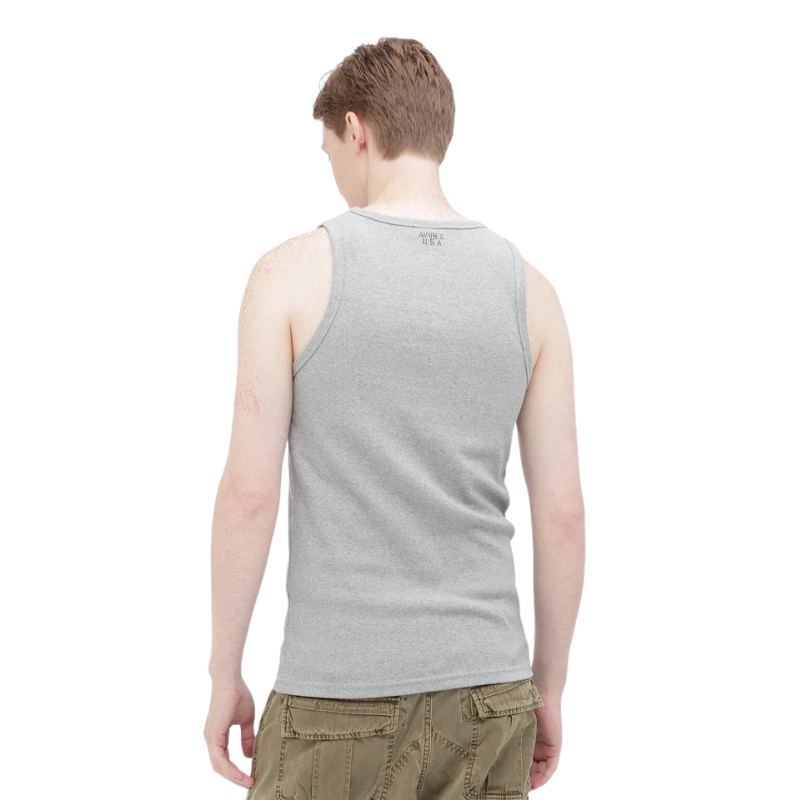 AVIREX DAILY RIB TANK TOP  "GRAY" 7835937002-020