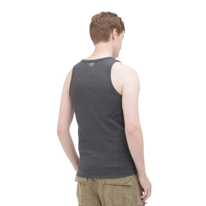AVIREX DAILY RIB TANK TOP  "CHARCOAL" 7835937002-410
