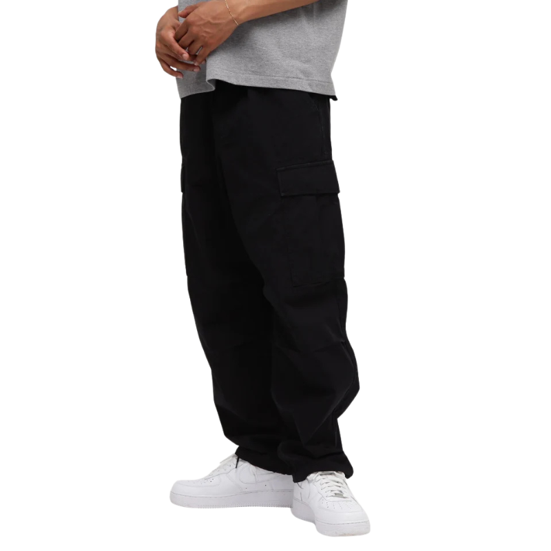 AVIREX COTTON RIPSTOP CARGO PANTS  "BLACK" 7835910011-010