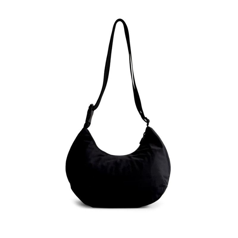 HUNTER NYLON MIDI HOBO "BLACK" UBS3601KBM-BLK