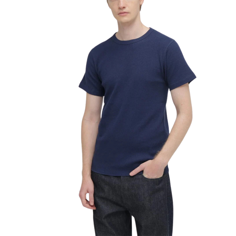AVIREX DAILY THERMAL CREW NECK T-SHIRT  "NAVY" 7836934017-120