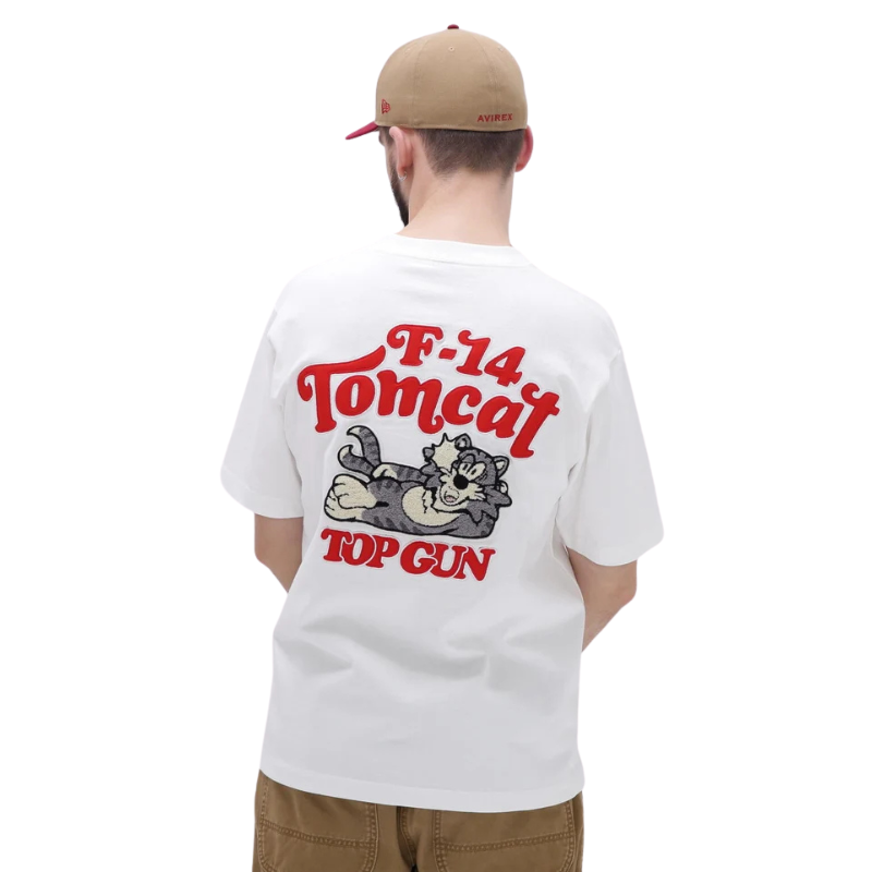 AVIREX SAGARA TOM CAT T-SHIRT "WHITE"  7834934036-030