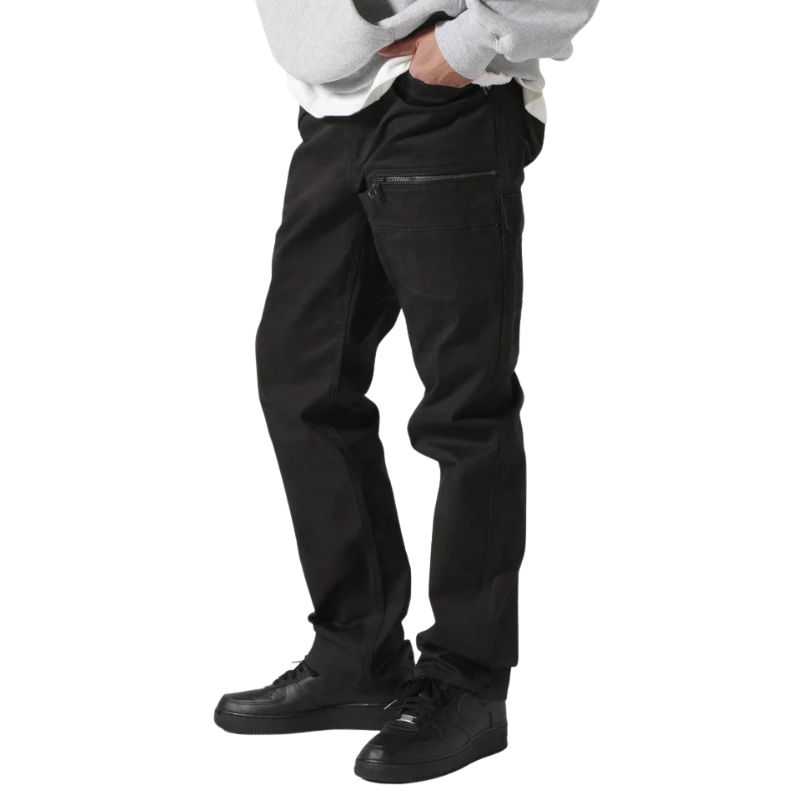 AVIREX STRETCH DOBBY 8-POCKET PANT  "BLACK CAMO" 7836910026-012