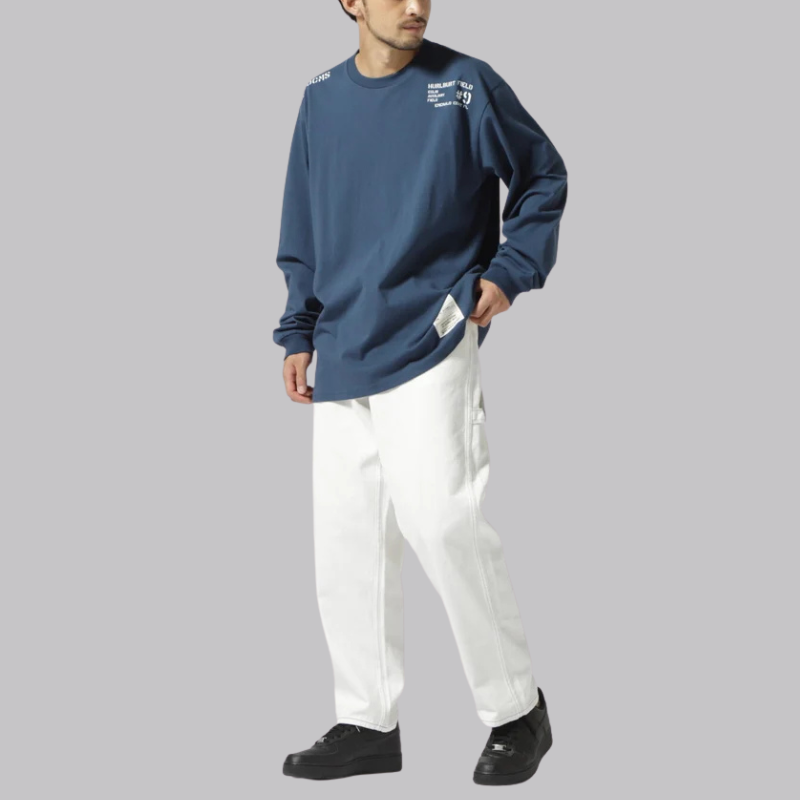AVIREX VARSITY PAINTER PANTS  "WHITE" 7834911002-030