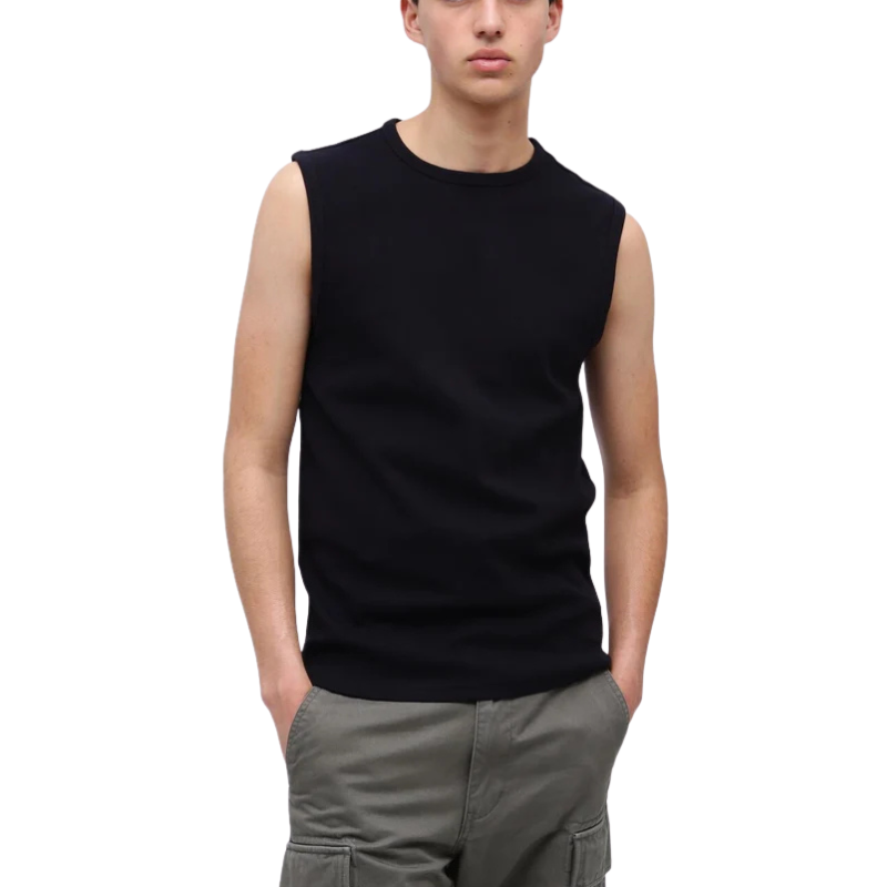 AVIREX DAILY NO SLEEVE SHIRT  "BLACK" 7835935001-010