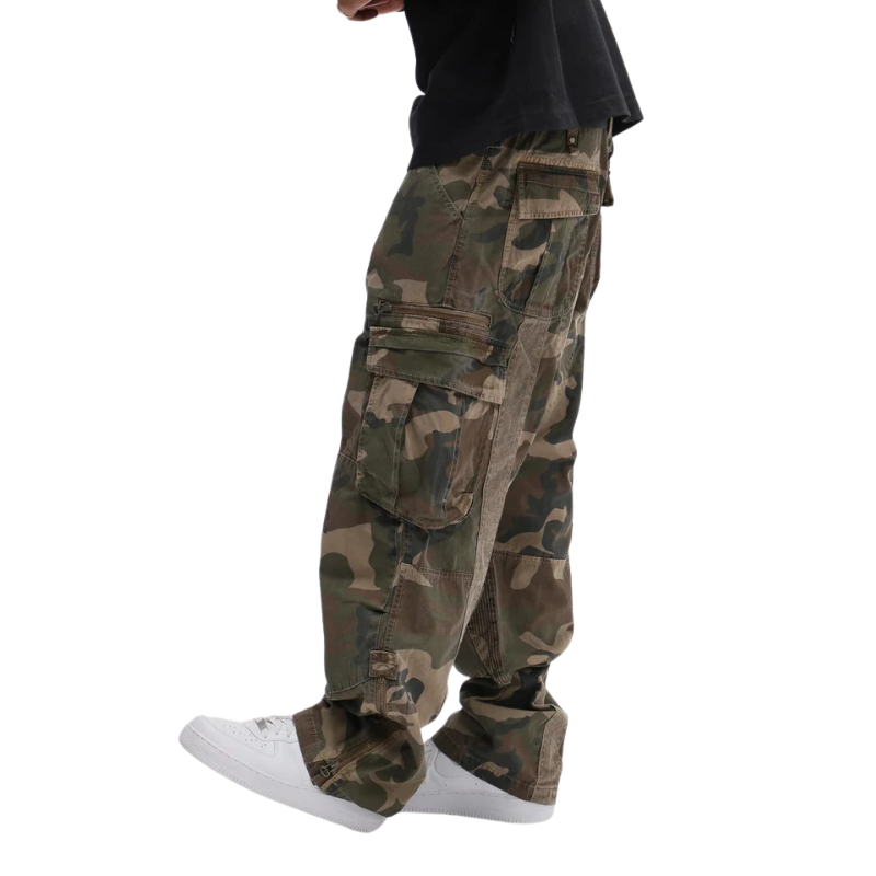AVIREX PIGMENT TAPING CARGO PANTS  "CAMO" 7836910022-384