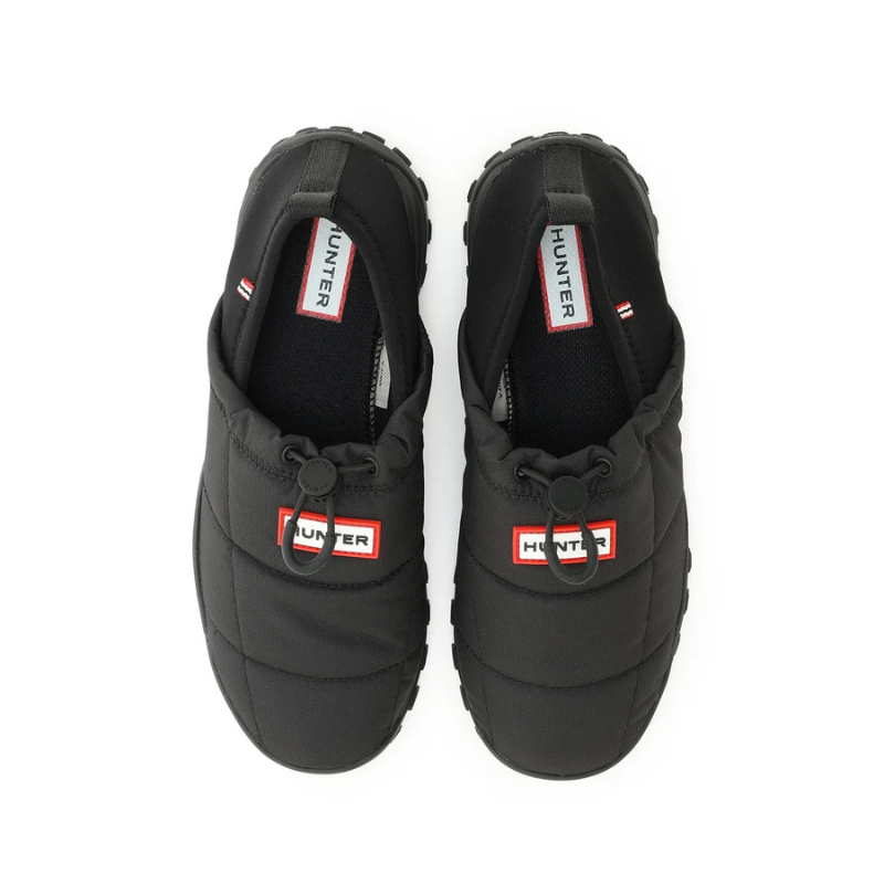 HUNTER TTRAVEL 2.0 QUILTED SLIP ON TRAINER "BLACK" UFF7150REN-BLK
