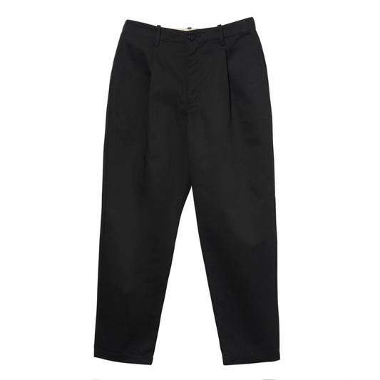 UNIVERSAL OVERALL TUCK TAPERED PANTS  "BLACK" PTF-05