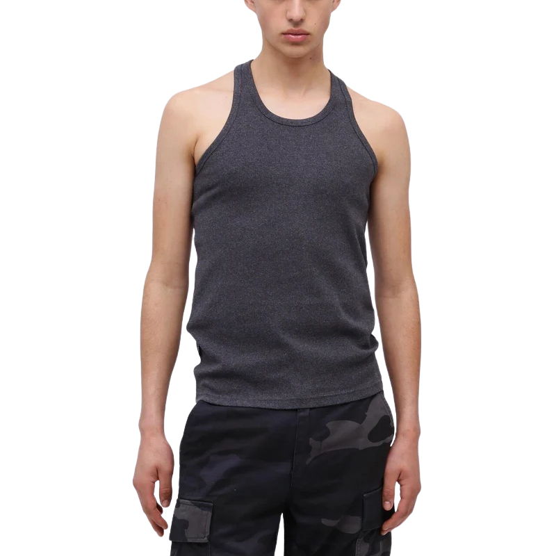 AVIREX DAILY RIB TANK TOP BACK CROSS  "CHARCOAL" 7835937001-410