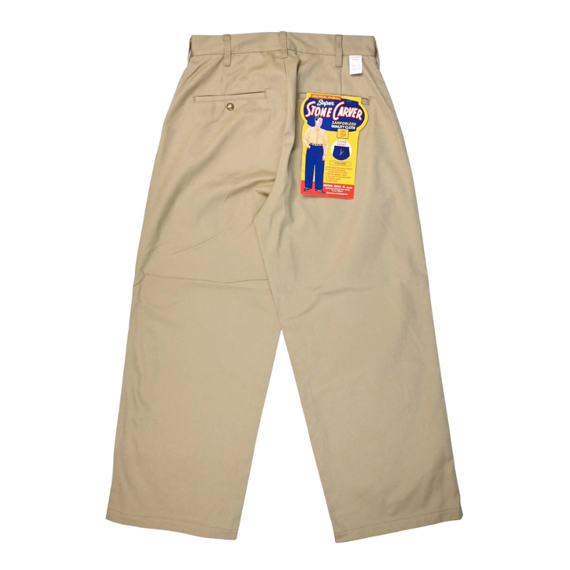UNIVERSAL OVERALL VOLUME  PANTS  "BEIGE "HT-03