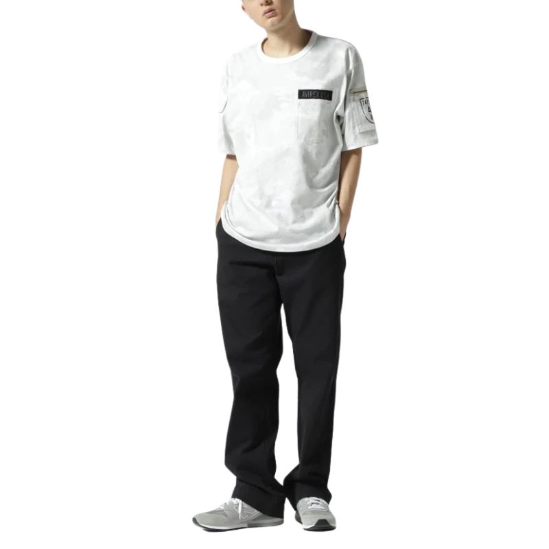 AVIREX BASIC OFFICER PANTS  "BLACK" 7834910007-010