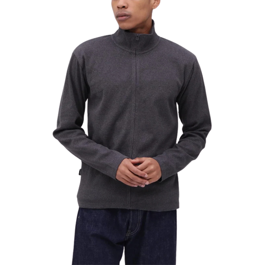 AVIREX DAILY STAND ZIP RIB JACKET  "CHARCOAL" 7834930022-410