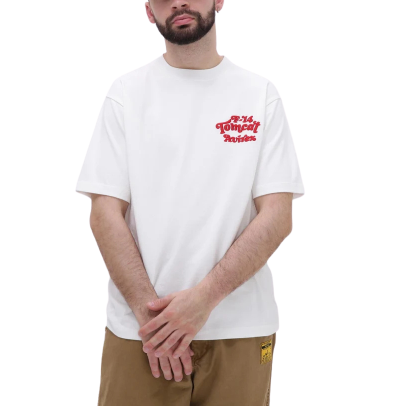 AVIREX SAGARA TOM CAT T-SHIRT "WHITE"  7834934036-030
