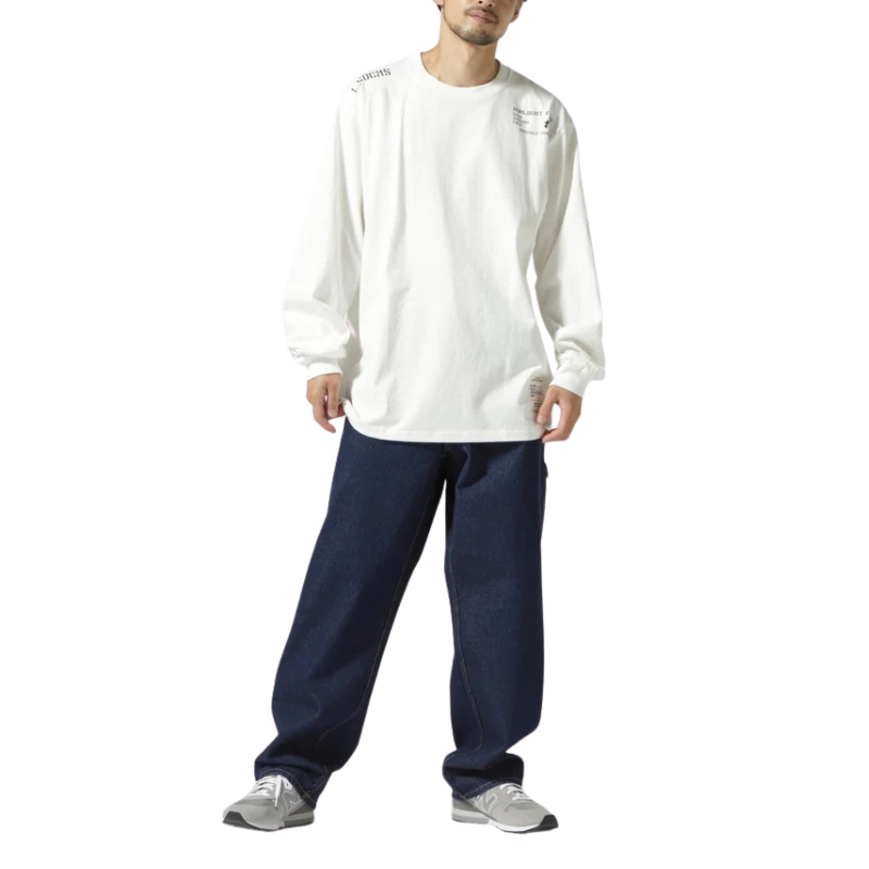 AVIREX VARSITY PAINTER PANTS  "INDIGO" 7834911002-367