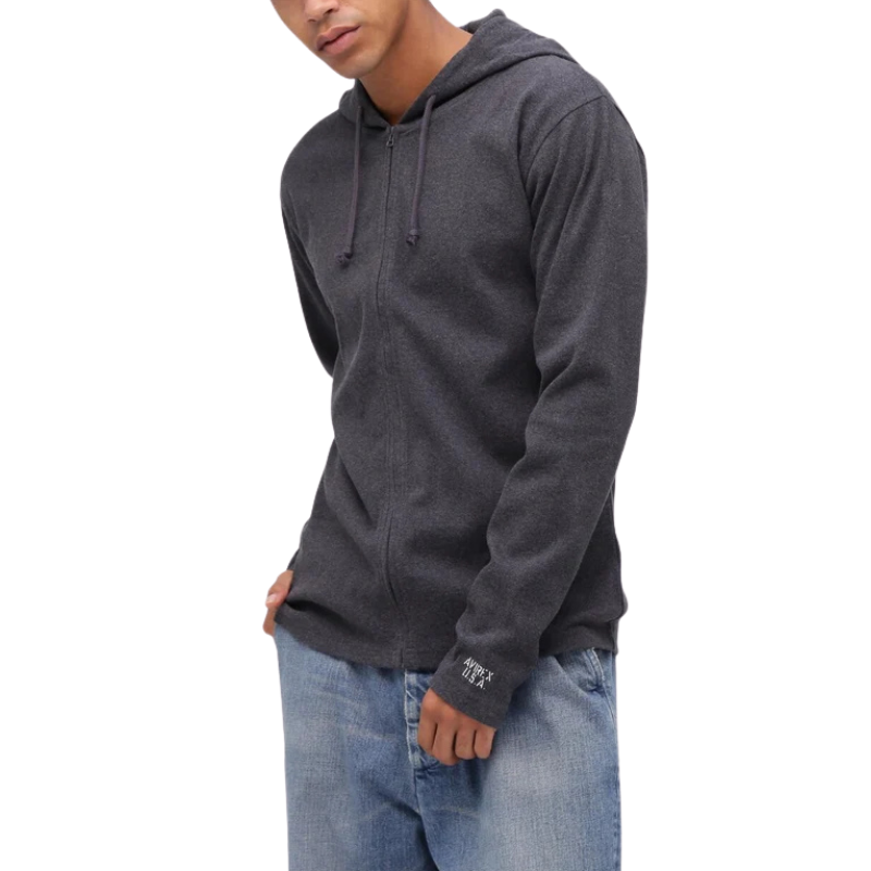 AVIREX DAILY RIB ZIP PARKA  "CHARCOAL" 7834930021-410