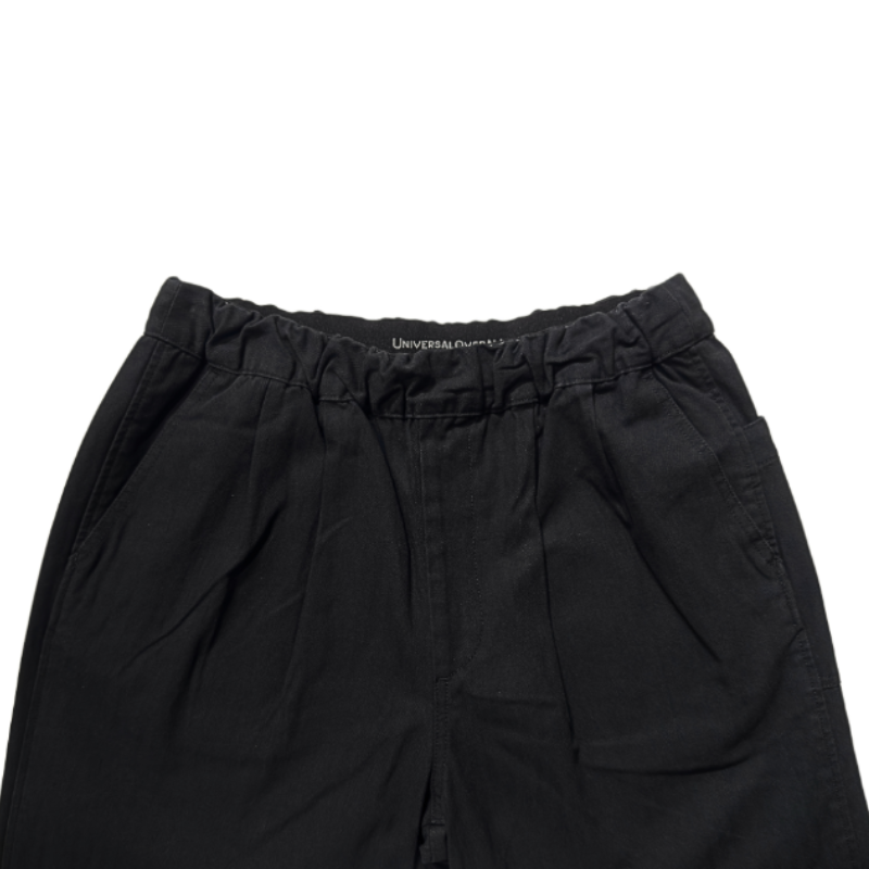 UNIVERSAL OVERALL CHILLPAN TAPERED PANTS  "BLACK " U2633630-C