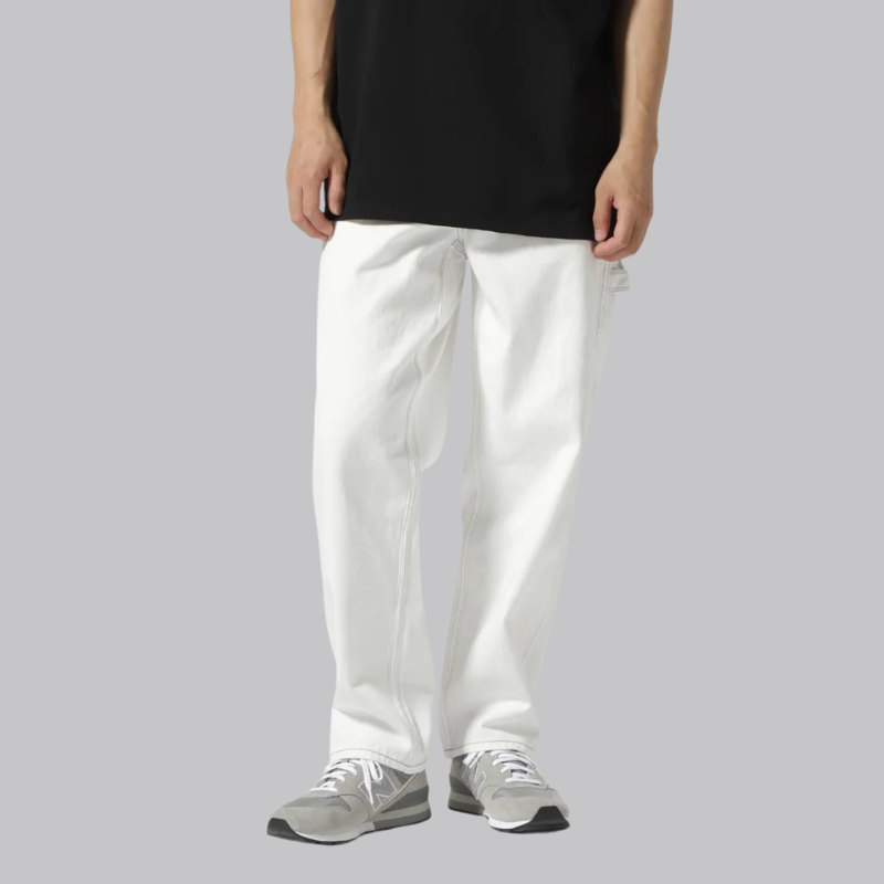 AVIREX VARSITY PAINTER PANTS  "WHITE" 7834911002-030