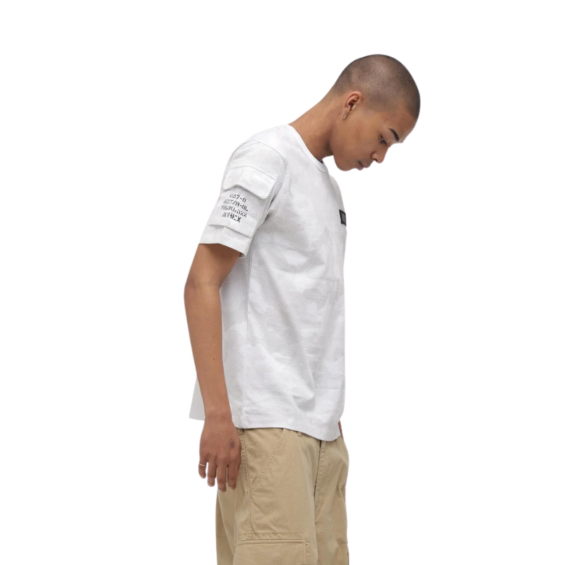 AVIREX FATIGUE S/S T-SHIRT "WHITE CAMO"  7835934010-444