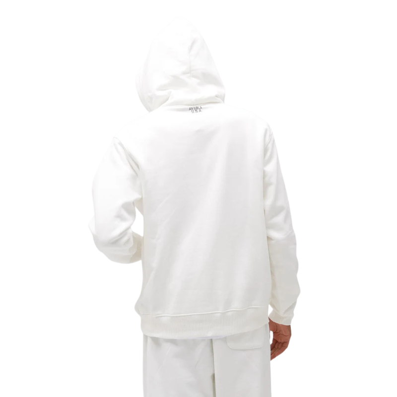 AVIREX DAILY ZIP UP SWEAT PARKA "OFF WHITE" 7833931005-033