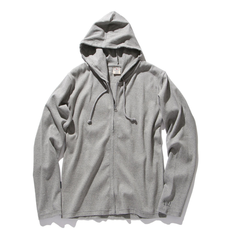 AVIREX DAILY RIB ZIP PARKA  "GRAY" 7834930021-020