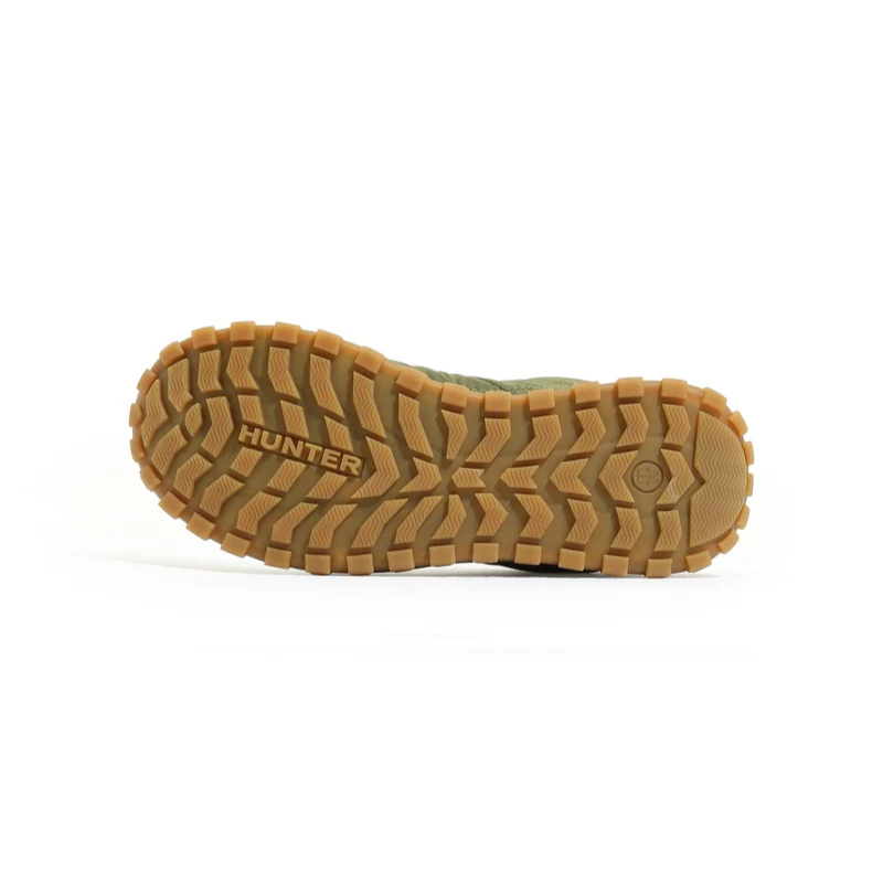 HUNTER TRAVEL 2.0 QUILTED NEO TRAINER BOOT "WILD KHAKI" UFS7149REN-WIG
