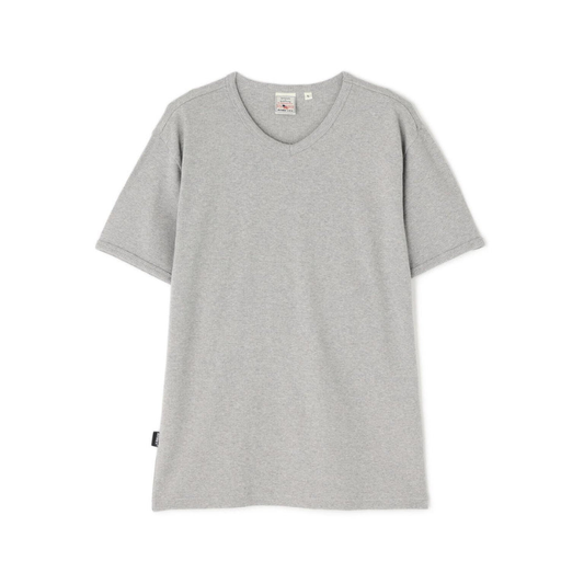 AVIREX DAILY MINI WAFFLE V-NECK S/S T-SHIRT  "GRAY" 7835934008-020