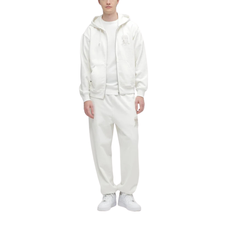 AVIREX SIGNATURE VARSITY LOGO SWEAT PANTS "OFF WHITE"  7836910025-033