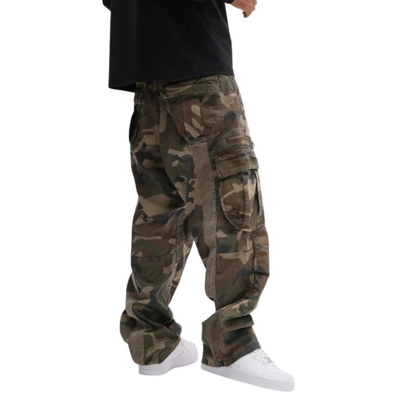 AVIREX PIGMENT TAPING CARGO PANTS  "CAMO" 7836910022-384