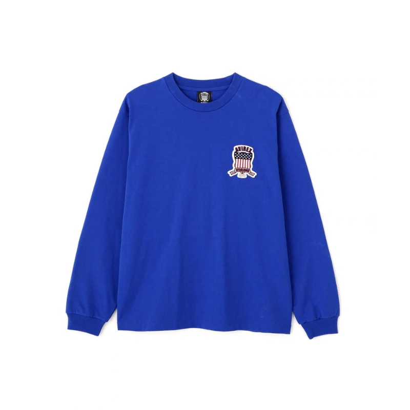 AVIREX SIGNATURE VARSITY LOGO LONGSLEEVE T-SHIRT "BLUE" 7836930006-110