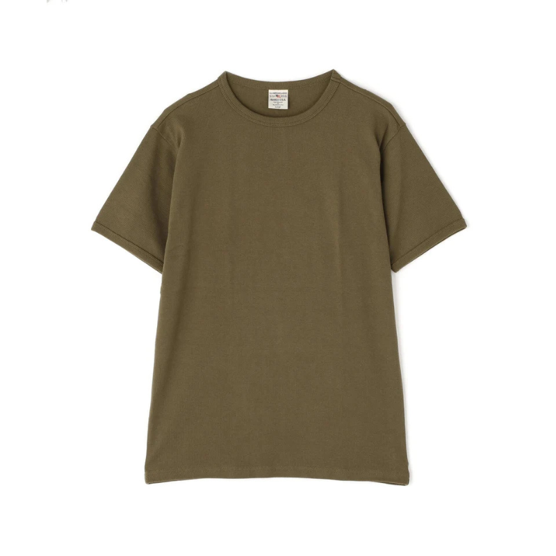 AVIREX DAILY RIB S/S CREW NECK T-SHIRT  "OLIVE" 7835934006-310